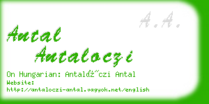 antal antaloczi business card